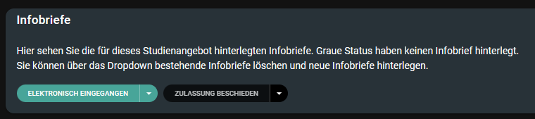 Darstellung Infobriefe